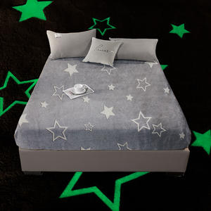 Drap-housse lumineux en forme d'étoile, drap de lit scintillant <span class=keywords><strong>la</strong></span> <span class=keywords><strong>nuit</strong></span>, vente en gros, chine, - Product Image 3