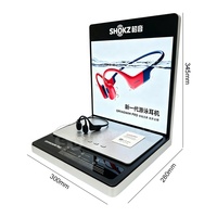 Expositor de Acrílico Personalizado para Auriculares Bluetooth con Luz LED Digital, Soporte de Exhibición para Auriculares Deportivos