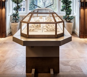 Comptoir de présentation de bijoux de style vintage personnalisé avec éclairage LED, <span class=keywords><strong>vitrine</strong></span> en <span class=keywords><strong>bois</strong></span> massif de qualité supérieure et verre trempé pour les bijouteries de luxe - Product Image 1