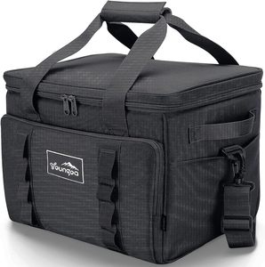 24 48 latas aisladas a prueba de fugas, bolsas de viaje portátiles plegables grandes y suaves, bolsa refrigeradora de 15L para Picnic, cofre de hielo, Vasos - Product Image 1