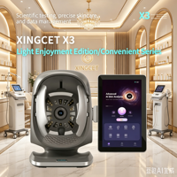 Analyseur de peau intelligent à 8 spectres avec IA, testeur cutané facial, dispositif d'analyse du type de peau, de l'hydratation et de l'équilibre du sébum