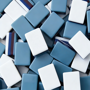 Nouvel ensemble de 160 tuiles de Mahjong en acrylique gravées sur mesure, de luxe, 4 couches, format mini voyage, pour la <span class=keywords><strong>plage</strong></span>, collection Amérique - Product Image 5