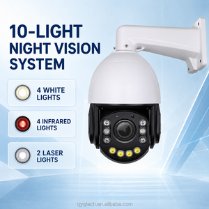 Cámara PTZ de 4.5 Pulgadas POE 4K/8MP con Visión Nocturna a Todo Color, IP66 Impermeable, Seguimiento Humano por IA, Detección de Vehículos, Audio Bidireccional, <span class=keywords><strong>ICSee</strong></span> - Product Image 2