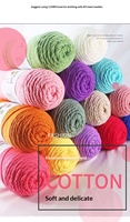 Fil à tricoter et à crocheter en coton mélangé au lait, 200g, gros rouleaux, 5 plis, moelleux, épaisseur moyenne, pour poupées Amigurumi et coussins