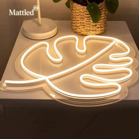 Letreros de Neón con Hojas de Monstera, Letrero de Neón Personalizado con Forma de Hoja de Tortuga Verde, Luces LED, Decoración de Pared para Dormitorio