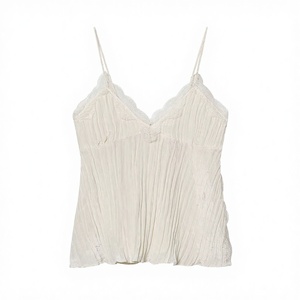 Primavera/Verano 2026 Nuevo Chaleco Casual Transpirable de Encaje Tejido a la Moda con Cuello en V, Camisola Retro Sexy, Top Elegante para Mujer - Product Image 3