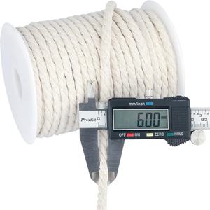 <span class=keywords><strong>Cuerda</strong></span> de Macramé Personalizada de 10 m, 5,5 mm, <span class=keywords><strong>Cuerda</strong></span> Trenzada de Algodón Natural, Cuerdas para Tender Ropa, <span class=keywords><strong>Cuerda</strong></span> para Colgar Manualidades - Product Image 5