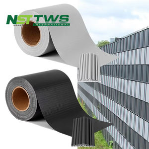 Anti-UV stein-optik-grob 19cm x 35m bahçe koruma ve gizlilik için PVC şerit bahçe çit - Product Image 1