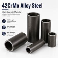 Pièces de tubes en acier allié 42CrMo, découpe sur mesure, usinage CNC, composants haute résistance pour utilisation industrielle, services de perçage