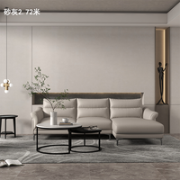Canapé d'angle moderne en forme de L avec configuration chaise longue, confort premium, canapé contemporain pour salon, vente directe usine B2B