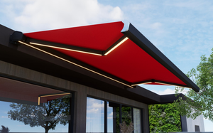 Auvent de cassette extérieur en aluminium de jardin de 6m de largeur pour auvent de porte - Product Image 2