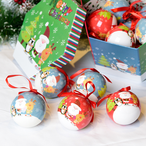 Gangheng Navidads Ornaments Decorating <b>Christmas</b> Gifts <b>Box</b> Packing Shatterproof Sticker <b>Christmas</b> Plastic Ball Set - Product Image 2