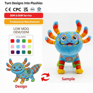 Fabricante de Peluches Personalizados: Peluche de Zorro con Detalles Azules, Mercancía de Anime y <span class=keywords><strong>Manga</strong></span>, Caja Sorpresa - Product Image 3