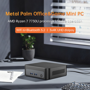 Topton Metal Palm Gaming Mini <b>PC</b> AMD Ryzen 7 7730U 5825U 5800U R5 7530U 5600U Nuc Mini Computer NVMe DDR4 Windows 11 WiFi6 BT5.2 - Product Image 2