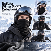 Cagoule polaire double couche personnalisée coupe-vent pour le ski et le cyclisme en hiver, doublure de casque pour le développement de collections de marques
