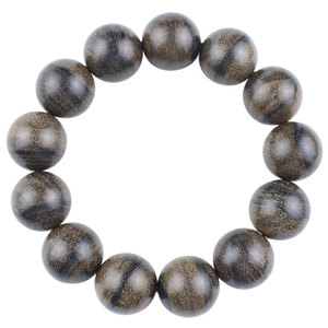 Agarwood <b>Bracelet</b> 20mm Round Beads Unisex Religious Jewelry Collectible Tiger Skin Pattern Hangzhou Origin - Product Image 5