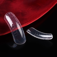 Formes à ongles en gel réutilisables de haute qualité, forme carrée incurvée, double forme, pour extensions d'ongles artificiels