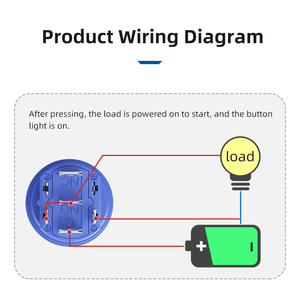 Không thấm nước chuyển đổi vòng chiếu sáng điện biểu tượng ánh sáng màu đỏ 6V 48V loại tạm thời 22mm nút cho thiết bị công nghiệp - Product Image 6