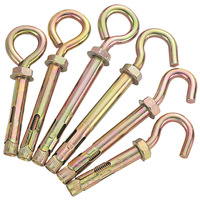 Cheville à expansion, cheville à coin, cheville murale, acier au carbone zingué jaune 4.8, écrou robuste M6-M20, pour béton, maçonnerie, garde-corps 150