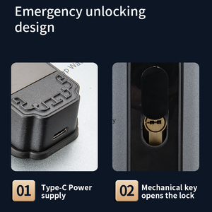 Mô Hình Mới An Ninh Ip68 Ngoài Trời Không Thấm Nước Wifi Đám Mây Nhôm Hợp Kim Kỹ Thuật Số Mật Khẩu Vân Tay Trượt Mỏng Thông Minh Khó<span class=keywords><strong>a</strong></span> Cử<span class=keywords><strong>a</strong></span> - Product Image 4