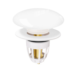 Ceramic Pop Up Drain Core Washbasin <b>Plug</b> In Top Push Button Leak Proof <b>For</b> <b>Sink</b> - Product Image 1