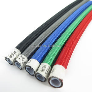 R14 AN4 AN6 AN8 AN10 AN12 Универсальный PTFE высокой температуры SS304 Усиленный провод плетеный гоночный тормозной шланг - Product Image 2