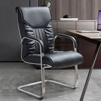 Chaise de bureau exécutive moderne à dossier haut, chaise de salle de réunion de haute qualité, en cuir PU, maille, imperméable, avec structure en acier, réglable