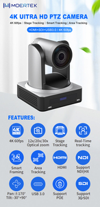 Cámara PTZ con Seguimiento por IA de 4K y 60 fps, Zoom Óptico de 20X, HD-MI/SDI/USB3.0, PoE+, NDI | Soporte HX para Transmisión en Vivo y Videoconferencias - Product Image 4