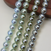 Perles de verre de 3 à 16 mm, gamme complète, fournisseur unique, perles rondes en vrac pour la fabrication de colliers, bracelets et bijoux