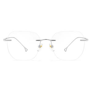 Gafas de titanio puro ultraligeras sin montura Mirror One para mujer, modelo Polygon 99520 Danyang, ligeras - Product Image 4