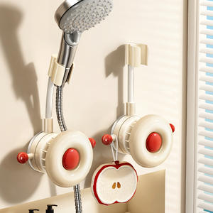 Support de pommeau de douche à ventouse pour la maison, réglable et détachable, design contemporain, en ABS et acier au carbone - Product Image 3