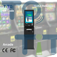Игровой киоск с QR-кодами для обмена призов, принтером, выдачей наличных, сенсорным экраном, многопользовательский, перезаряжаемый, с функцией пополнения счета