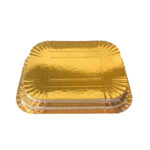 Superior Quality Corrugated <b>Square</b> Gold <b>Cake</b> <b>Board</b> Accepts Logo Design Paper Material Food Use Stamping Embossing Printing - Product Image 3