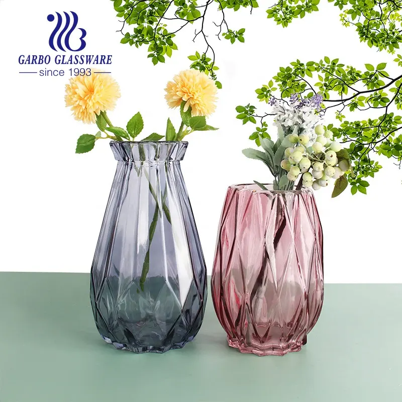 238mm Heißer Verkauf Förderung Elegante Glas Blume Vase mit Besten Preis