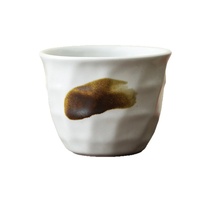 Tasse à thé en céramique rustique, ensemble de thé Kung Fu, tasse maîtresse individuelle, bol de dégustation de thé vintage haut de gamme de luxe léger pour la maison