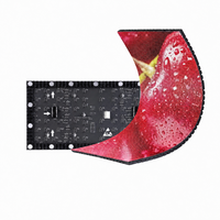 Écran LED flexible d'intérieur P1.25, module d'écran incurvé pliable 1.25mm SMD1010, mur vidéo créatif, luminosité 600CD, 4200HZ pour