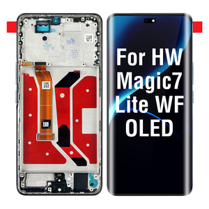 หน้า<span class=keywords><strong>จอ</strong></span> AMOLED สำหรับ <span class=keywords><strong>Huawei</strong></span> Honor Magic <span class=keywords><strong>7</strong></span> Lite ชิ้นส่วนหน้า<span class=keywords><strong>จอ</strong></span>สัมผัส BRP-NX1อะไหล่<span class=keywords><strong>จอ</strong></span>แสดงผล Digitizer + กรอบ - Product Image 1