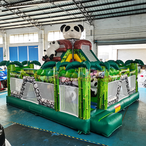 Castillo inflable gigante de panda, combo inflable comercial para niños, casa de brinco, parque infantil. - Product Image 1