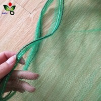 UV-bestendige groene monofilament PE-mesh zakken met trekkoord voor het verpakken van dadelpalmen en landbouwproducten