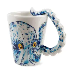 BẠCH TUỘC handmade cốc cà phê cho một món quà mát mẻ cho những người yêu thích Sealife
