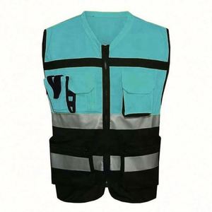Gilet de sécurité haute visibilité réfléchissant de qualité supérieure avec poches pour travaux de construction, idéal pour les cadeaux promotionnels et d'affaires - Product Image 3