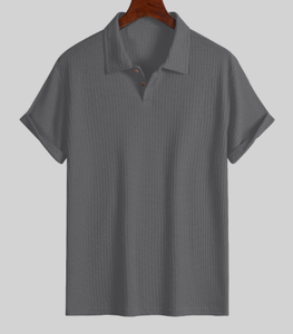 Chemise polo décontractée à manches courtes en tricot à col rabattu pour homme, de haute qualité, nouvelle collection, logo personnalisé - Product Image 5