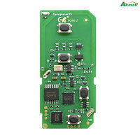 Placa PCB Universal para Llave Inteligente de Vehículo CK TOM Series TOM-O-02 de 4 Botones para Toyota, Lexus y Subaru (Solo Placa) Compatible con 4D