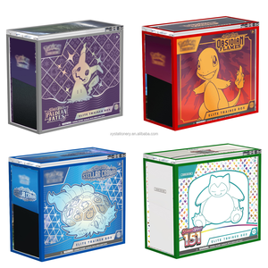 กล่องอะคริลิคขอบดำ ETB ป้องกันรังสียูวี 99% สำหรับการ์ดโปเกมอน <span class=keywords><strong>Elite</strong></span> Trainer Box กล่องแม่เหล็กป้องกัน กล่องโชว์แบบหนาพิเศษ - Product Image 5