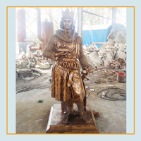 Statue vintage en Bronze Antique, taille vie, Souvenir d'extérieur, personnalisé, Sculpture en Bronze, Saint Louis