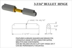 סגנון oem עיצוב תעשייתי ריתוך כדור שער עבור דלת ברזל, גוף ברזל עם סיכת פליז - Product Image 5