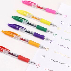 Student Gel <b>Pen</b> Set with 0.5mm/0.7mm Writing Width Blue Red Purple Green Inks Paper Material Ballpoint <b>Pens</b> - Product Image 6