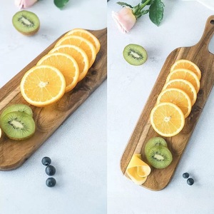 Wooden Cutting Board Rectangle Solid Color For Food Coffee Tea Outdoor Camping Use - Product Image 1