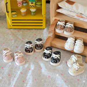 Zapatillas Labuibui BJD6 para Muñecas de 17cm, Zapatos de Juguete de Algodón de 10cm con Diseño de Dibujos Animados, Plantilla de EVA, Cierre Deslizante, Plástico ABS, Unisex, Talla 14 - Product Image 2