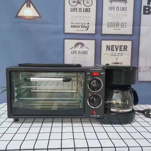 เครื่องทำอาหารเช้า เครื่องชงกาแฟ เตาอบ 3 in 1 600W มัลติฟังก์ชั่นไฟฟ้า พร้อมระบบควบคุมอุณหภูมิและระบบปิดเครื่องอัตโนมัติ - Product Image 1